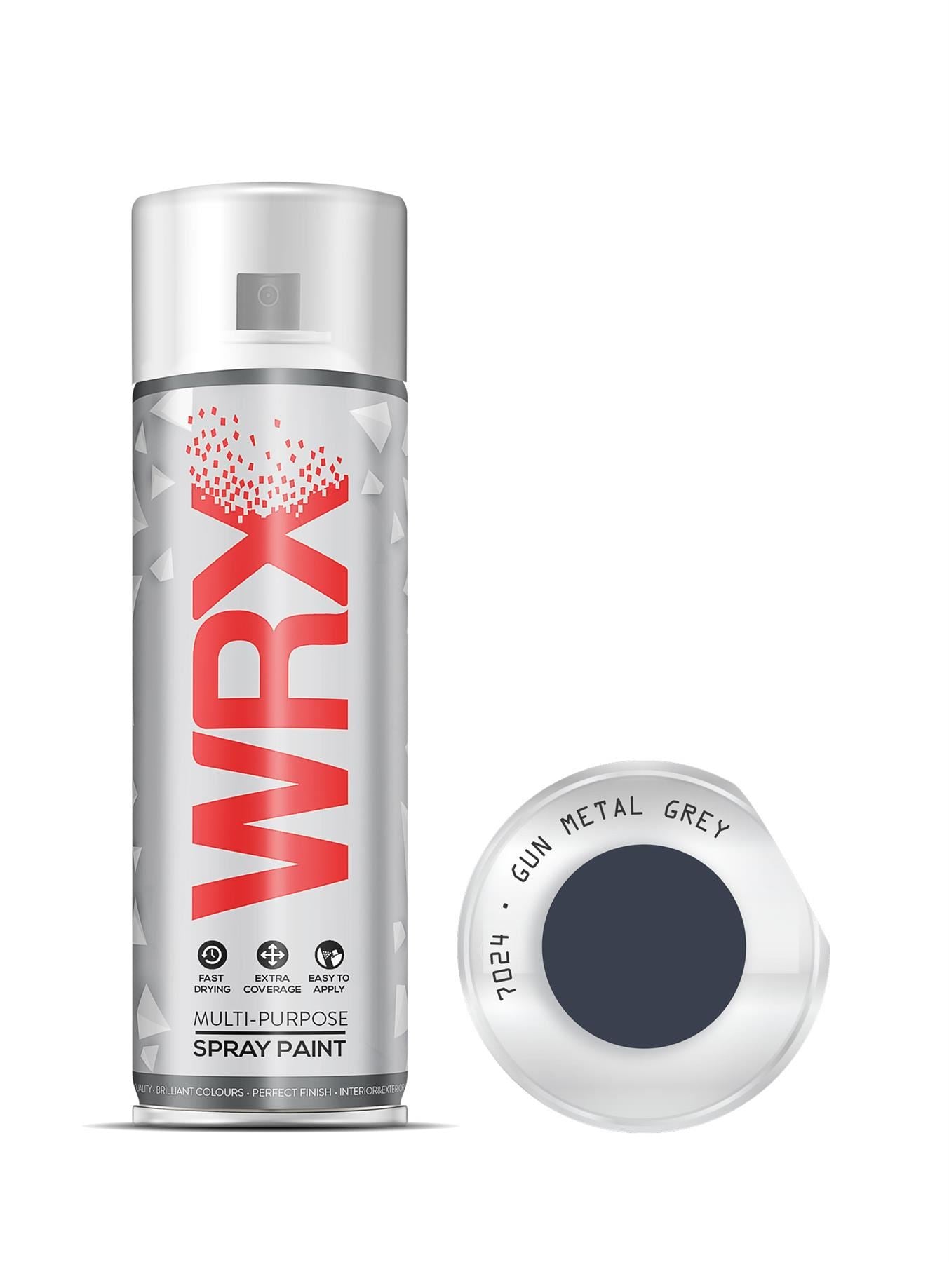WRX Gun Metal Grey Multi Purpose Spray Paints 400ml
