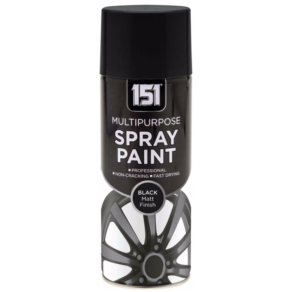 151 All Purpose Black Matt Spray Paint 400ml
