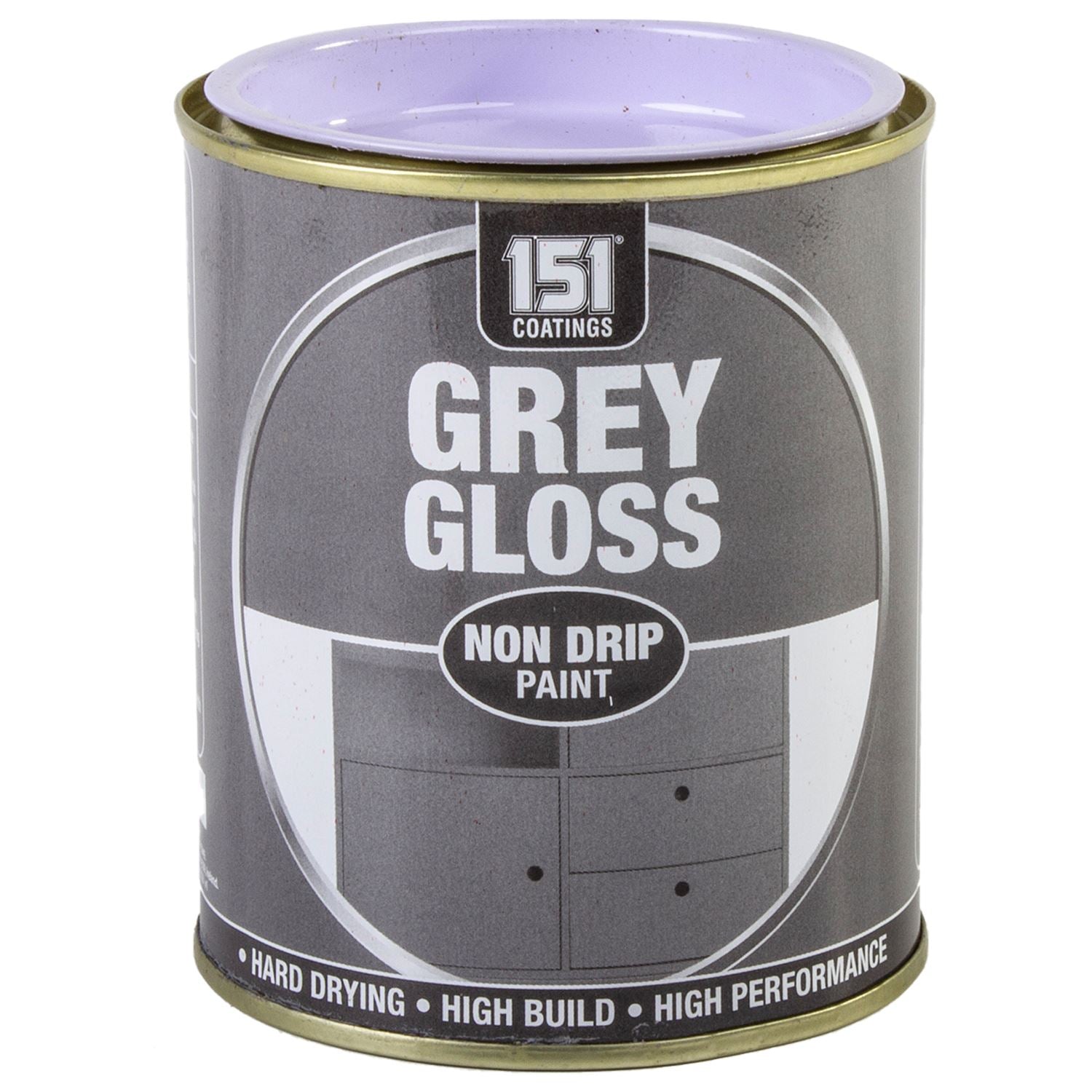 151 Grey Gloss Non-Drip Paint 300ml Hard Drying High Performancer
