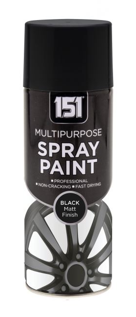 151 All Purpose Black Matt Spray Paint 400ml