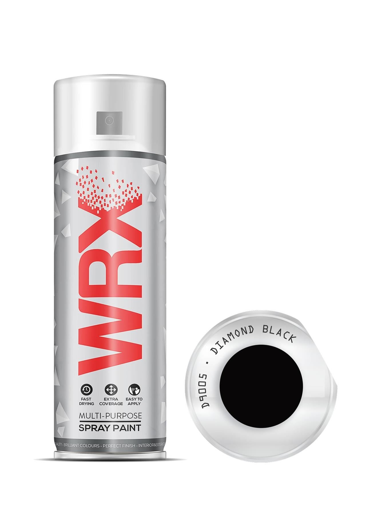 WRX Diamond Black Multi Purpose Spray Paints 400ml