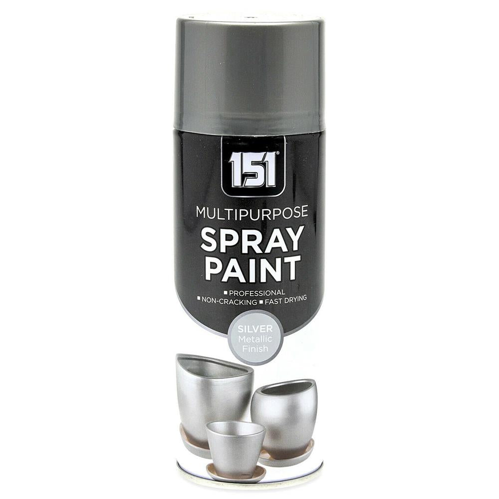 151 All Purpose Silver Metallic Spray Paint 400ml