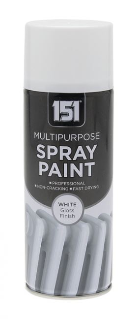 151 All Purpose White Gloss Spray Paint 400ml