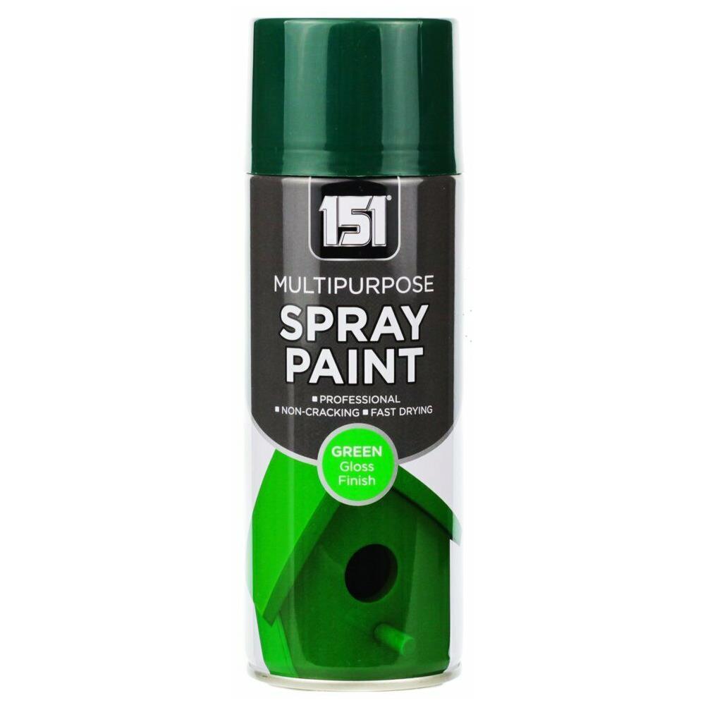 151 All Purpose Green Gloss Spray Paint 400ml