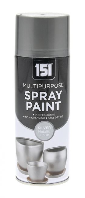 151 All Purpose Silver Metallic Spray Paint 400ml