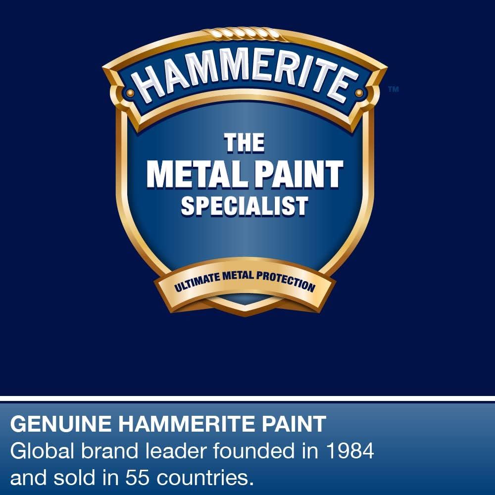 1X - Hammerite Smooth Black Paint 750ml Direct to Rust Metal Paints