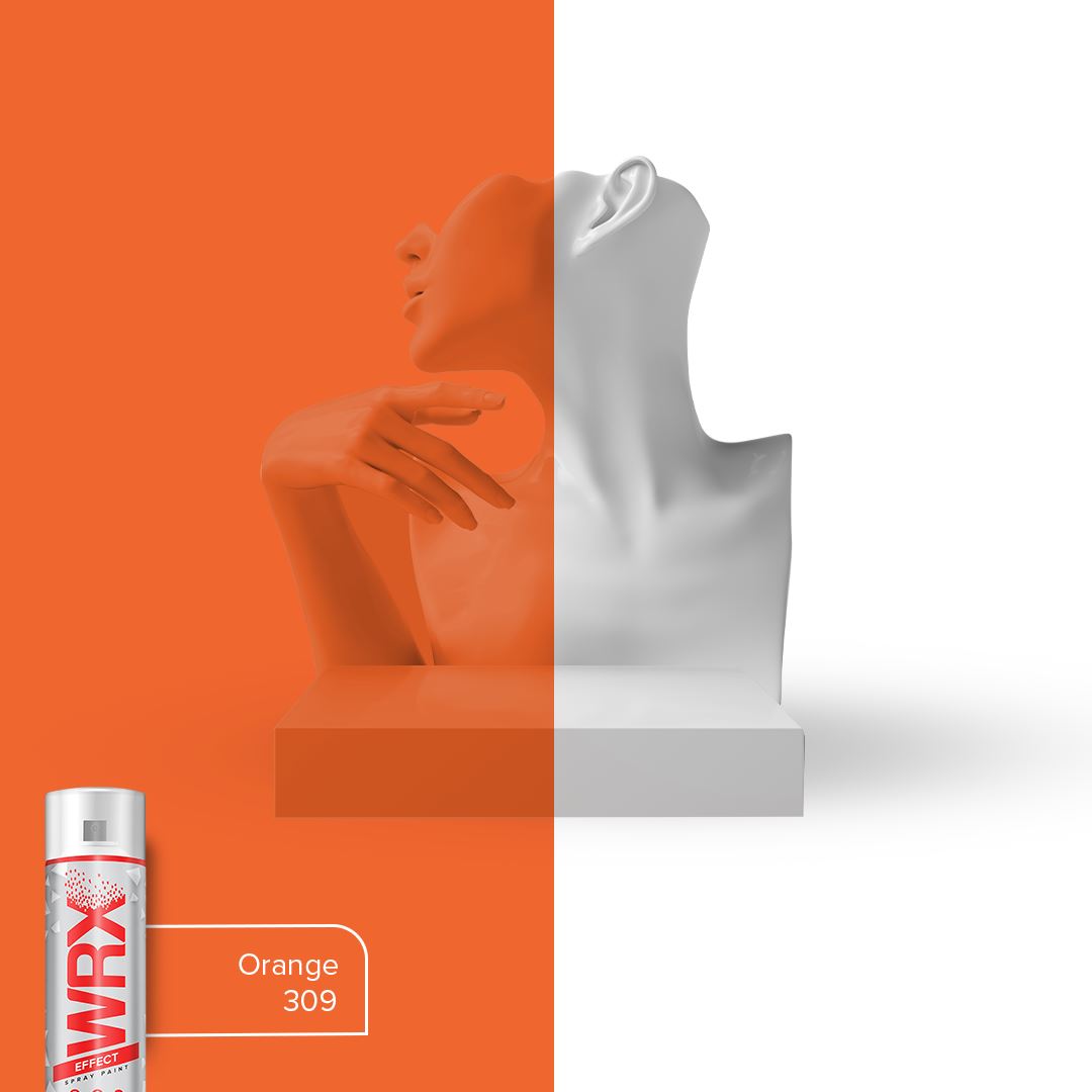 WRX Flat Orange 309 Spray Paint 400ml