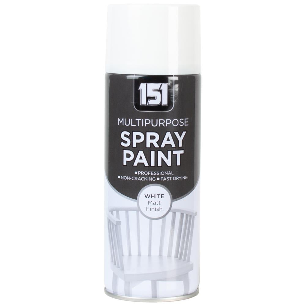 151 All Purpose White Matt Spray Paint 400ml