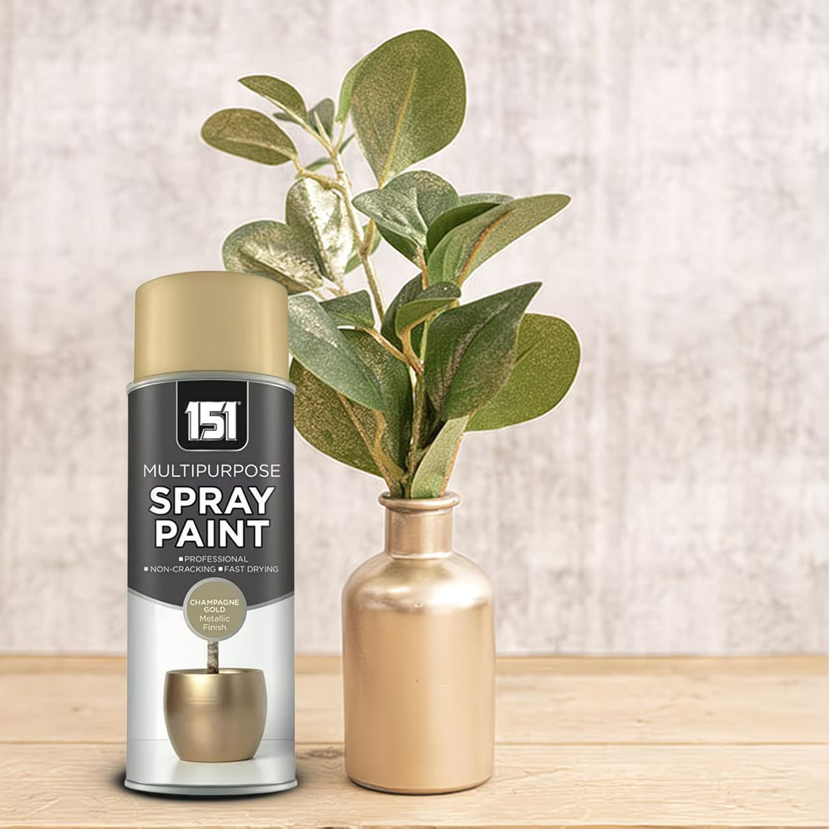 151 Metallic Gloss Champagne Gold Spray Paint 400ml