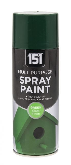 151 All Purpose Green Gloss Spray Paint 400ml