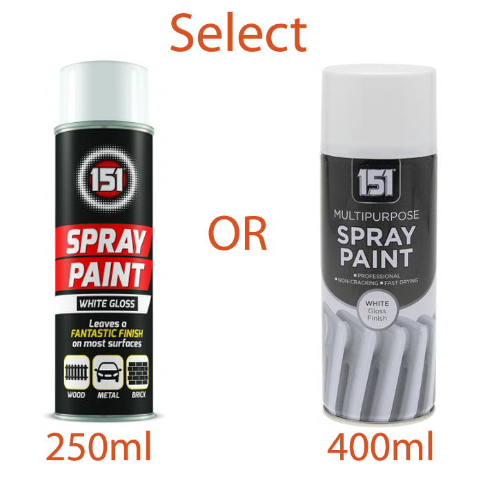 151 All Purpose White Gloss Spray Paint 400ml