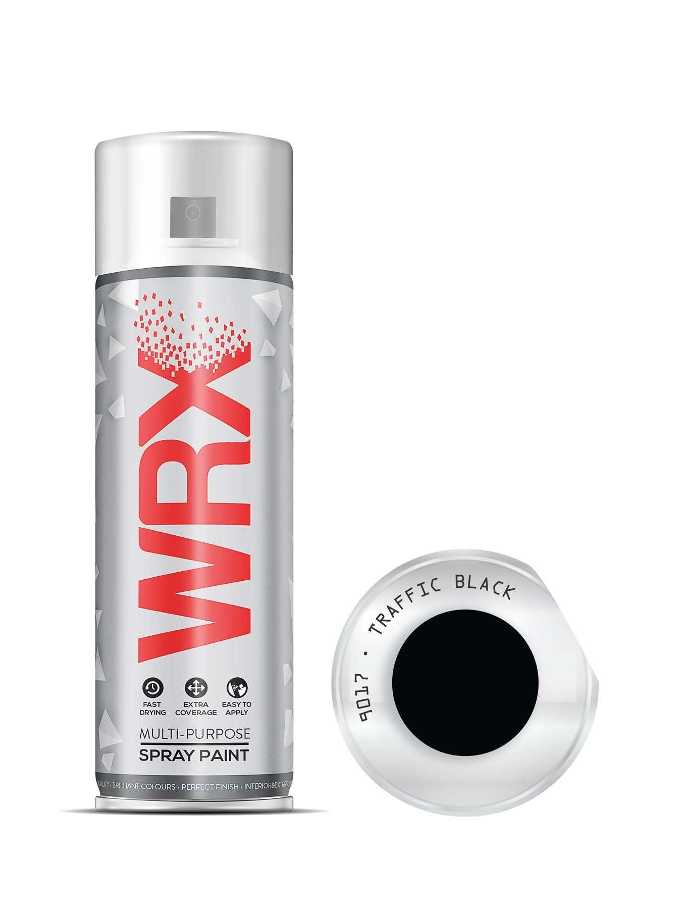 WRX Traffic Black Multi Purpose Spray Paints 400ml