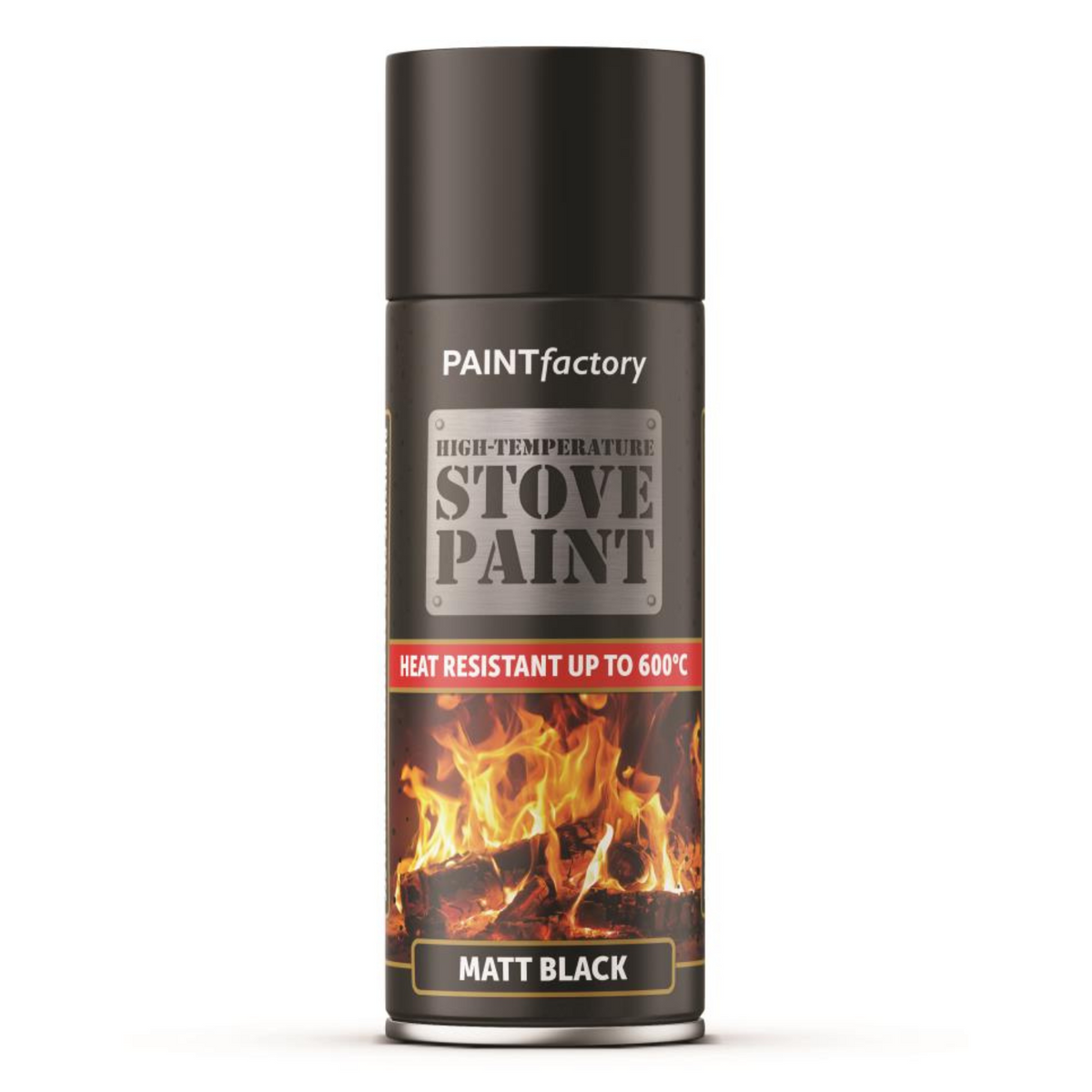 Paint Factory Heat Resistant Matt Black High Temperature Stove Spray Paint 400ml