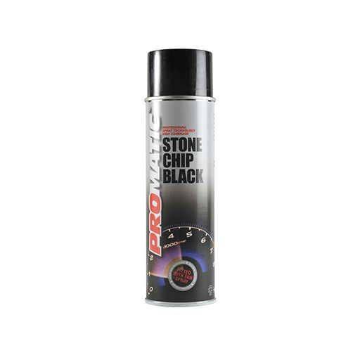 Promatic Stonechip Black Aerosol Spray Paint 500ml
