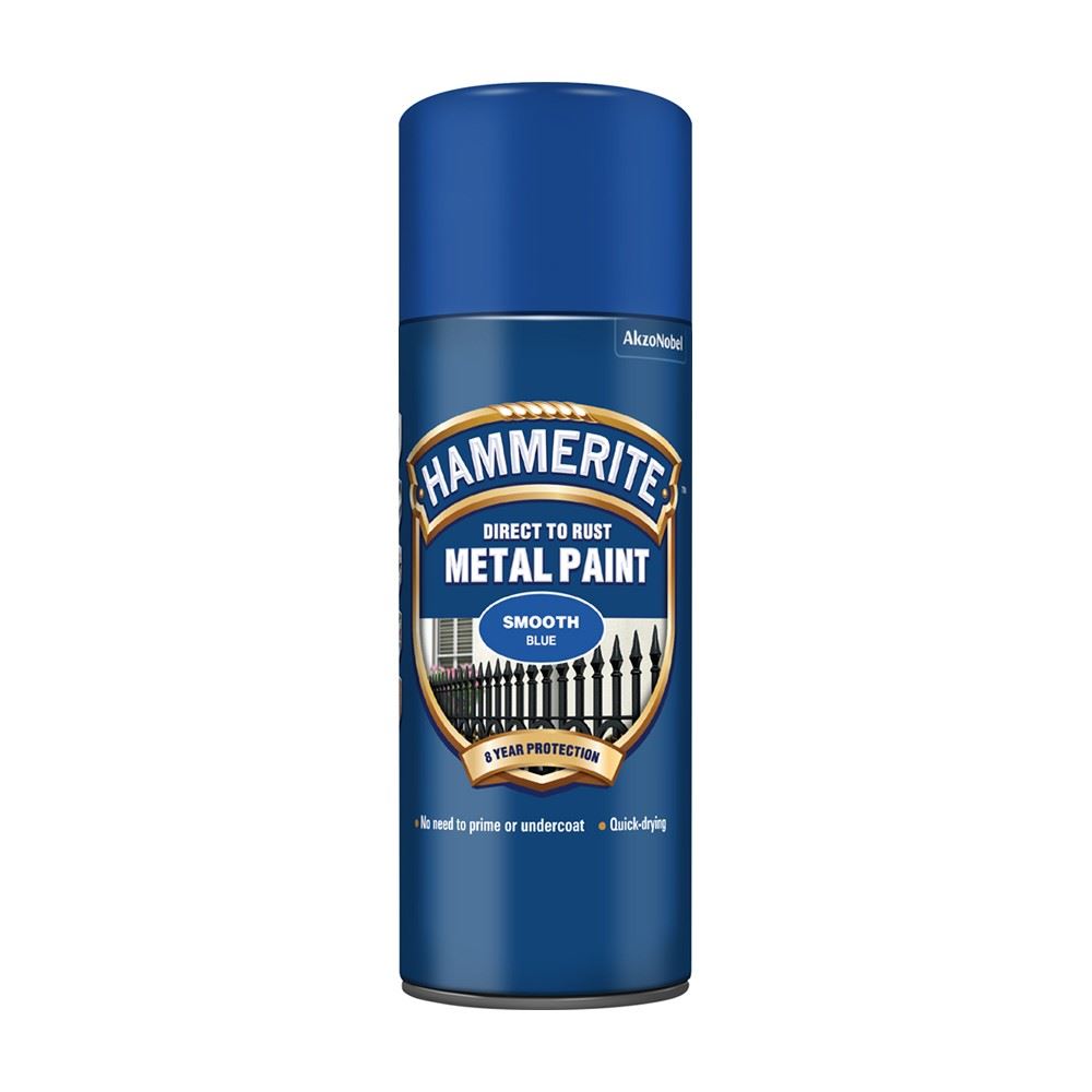 Hammerite Smooth Blue Aero Spray Paint 400ml