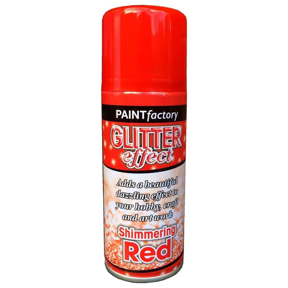 Red Glitter Spray Paint 200ml - Paint Factory Red Glitter Spray Paint 200ml - Paint Factory