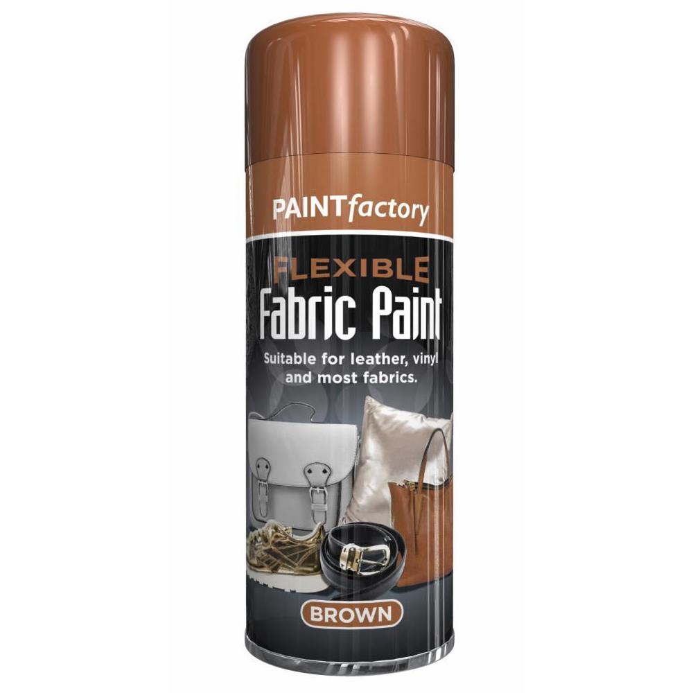 Fabric & Vinyl Spray Paint Brown 200ml - Paint Factory