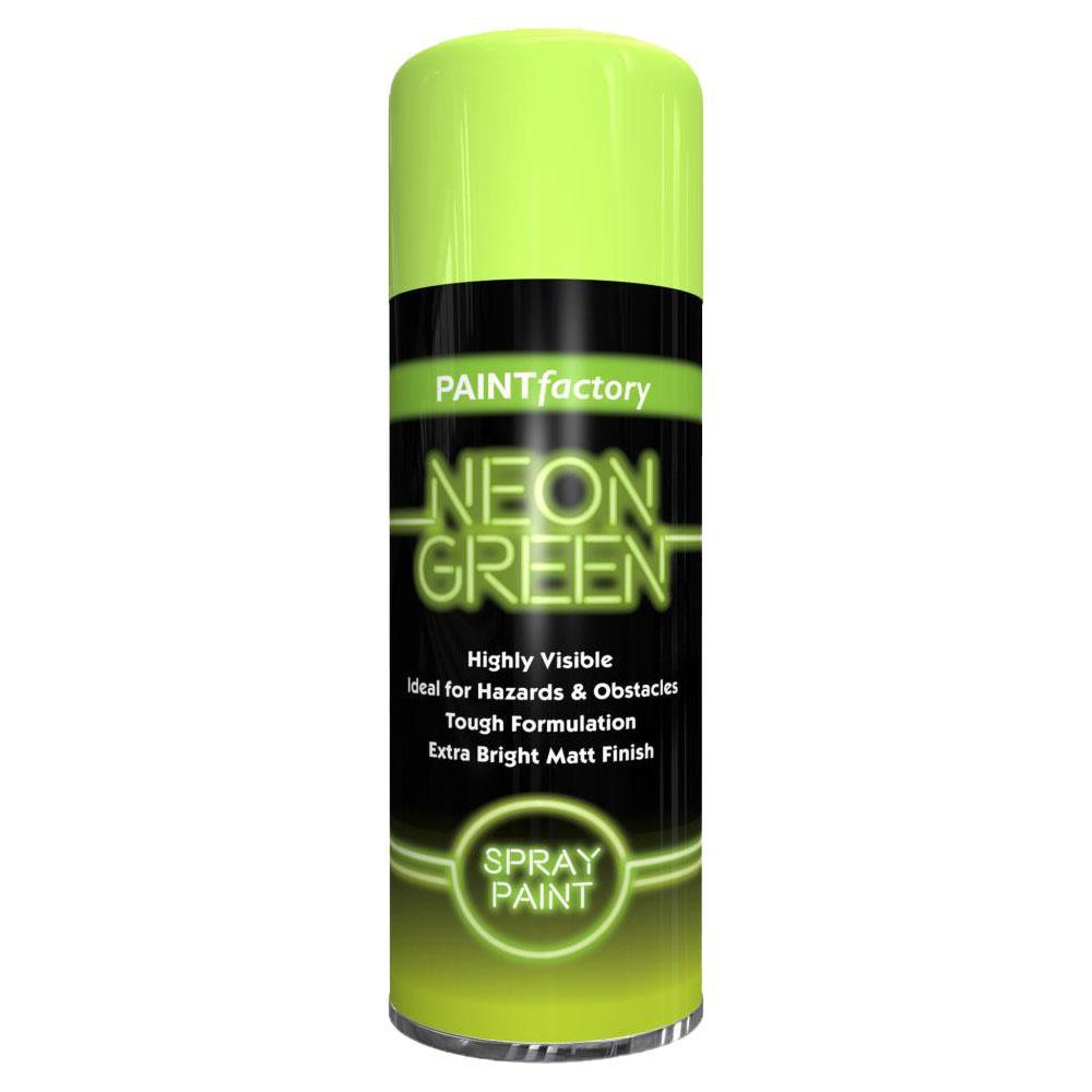 All Purpose Neon Green Spray Paint 400ml - Paint Factory