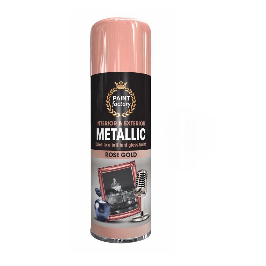 Metallic Paint Rose Gold Spray Paint 400ml - Paint Factory