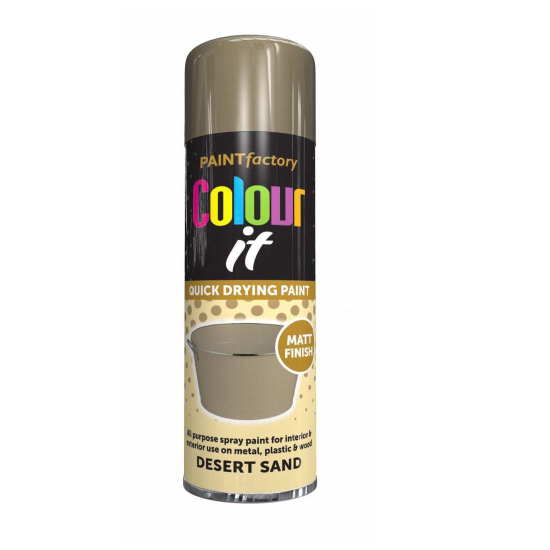 Desert Sand Matt Spray Paint 250ml - Paint Factory