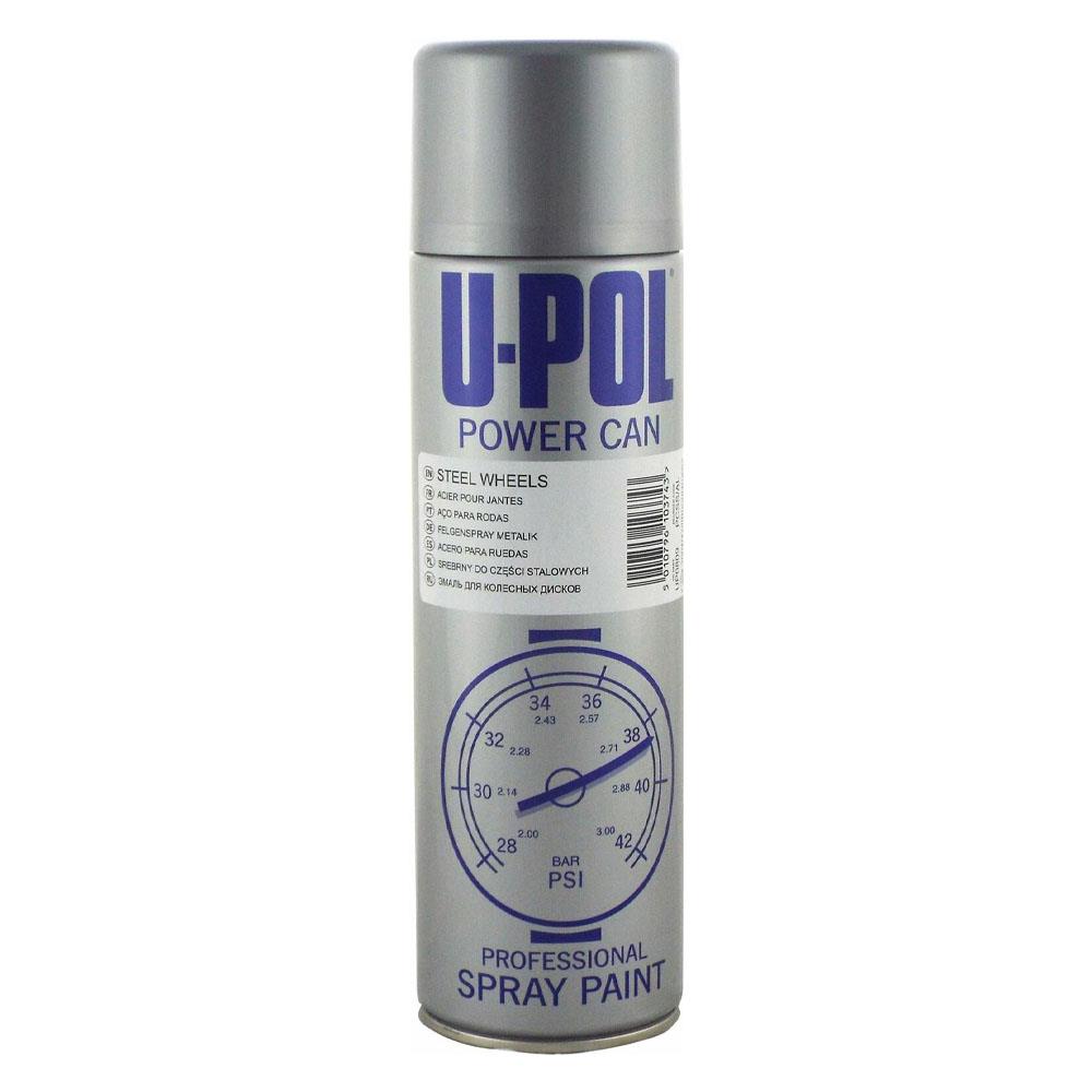 U-POL Power Can Steel Wheels Aerosol Spray Paint 500ml
