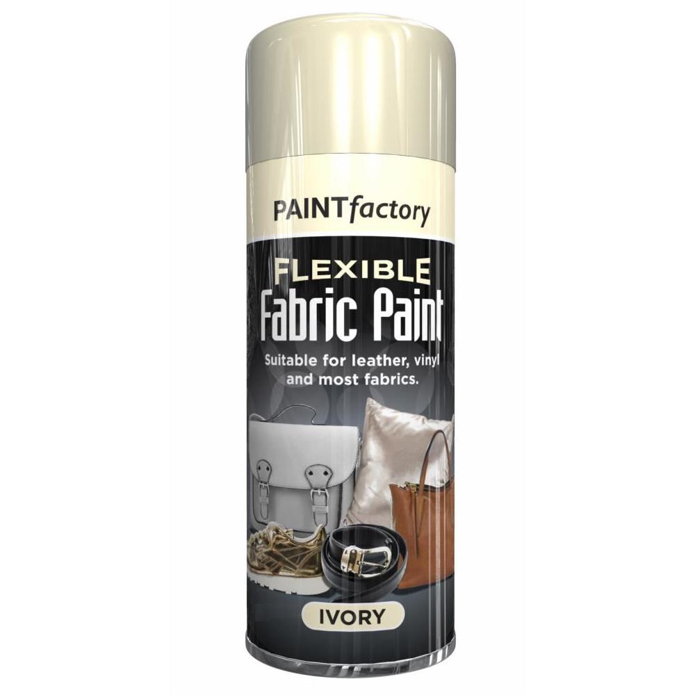 Fabric & Vinyl Spray Paint Ivory 200ml - Paint Factory