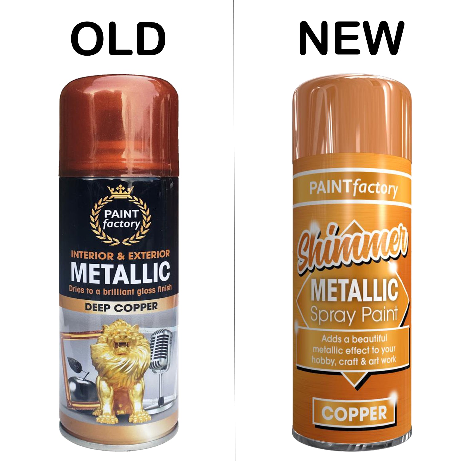 Copper Metallic Spray Paint 200ml - Paint Factory