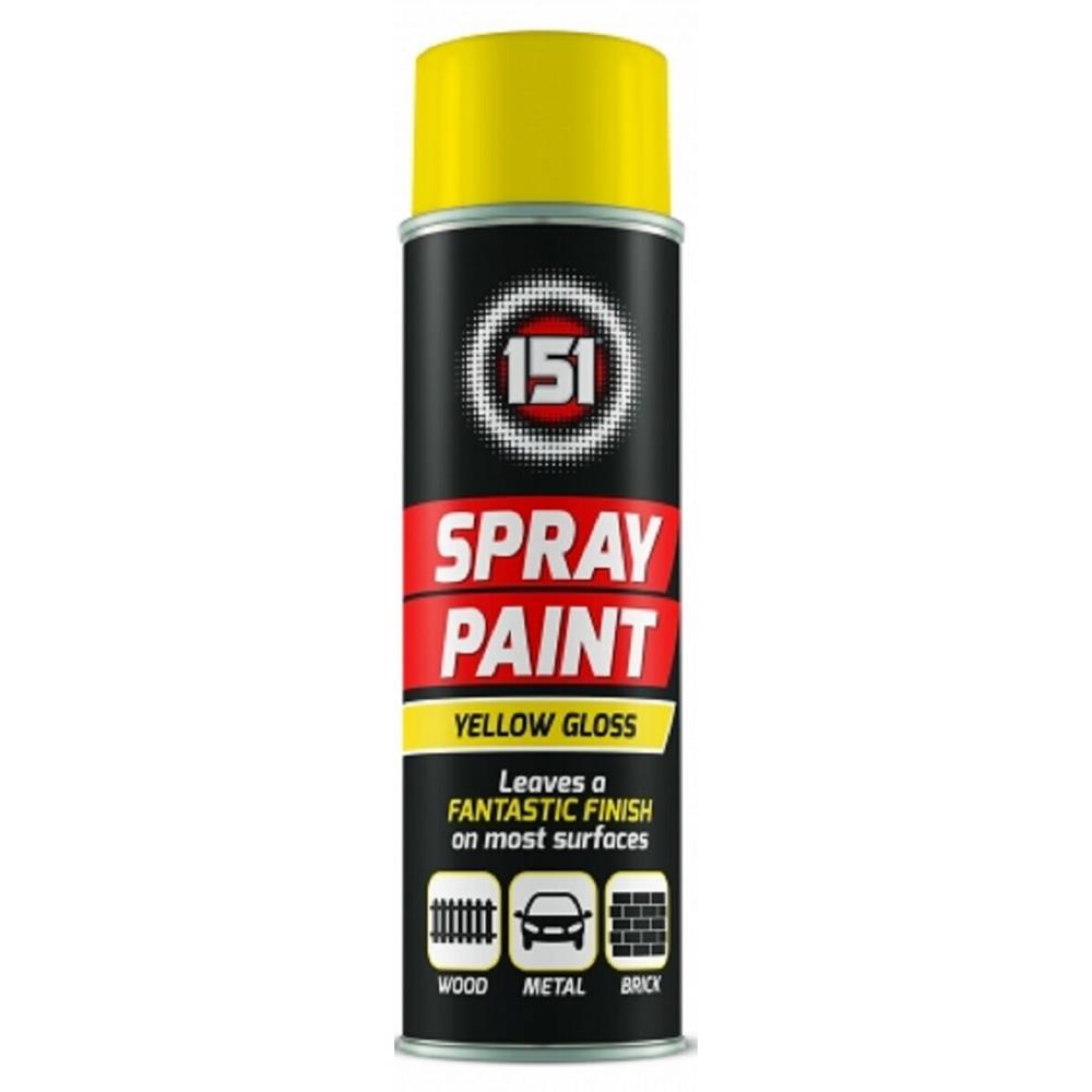 151 Yellow Gloss Spray Paint 250ml