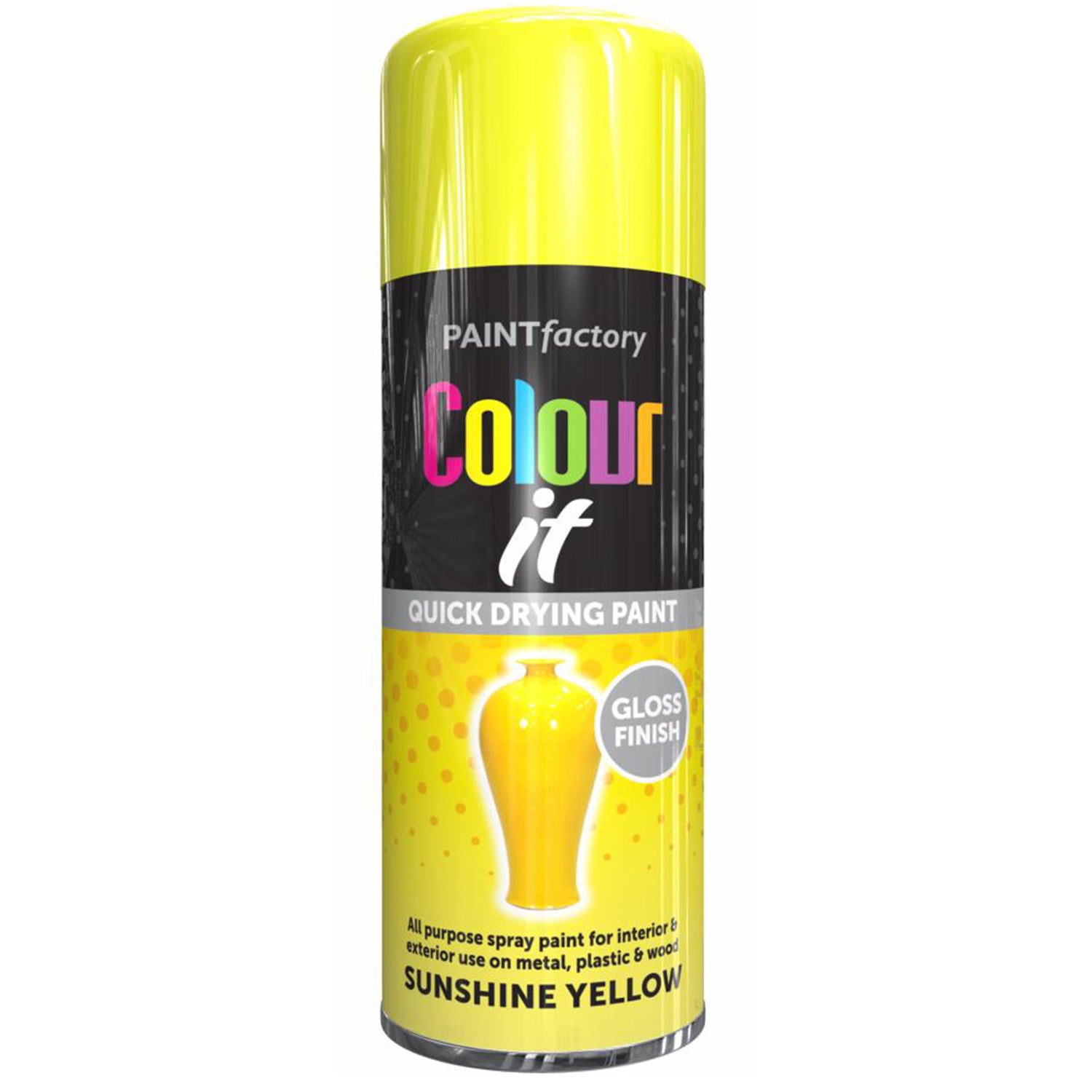 Paint Factory Sunshine Yellow Spray Paint 400ml