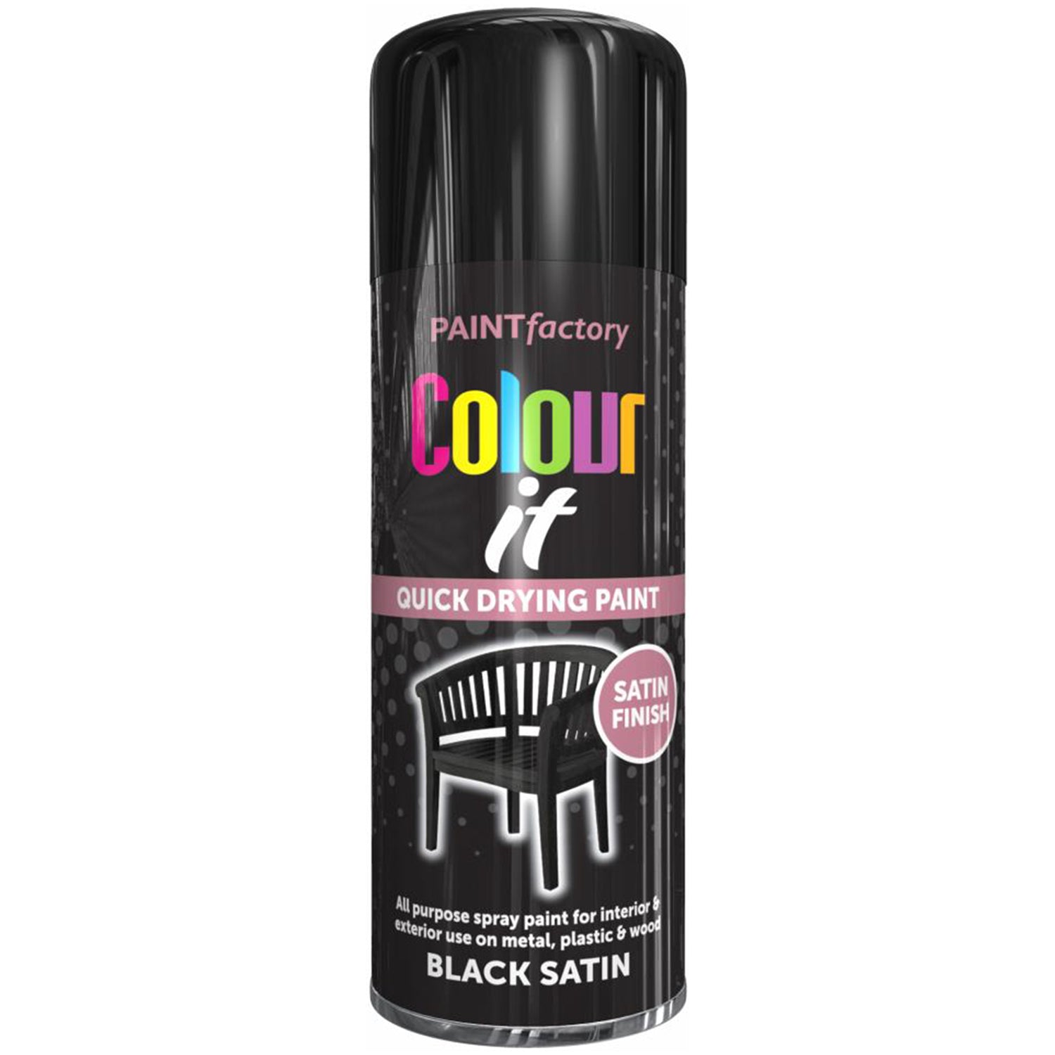 Paint Factory Black Satin 400ml