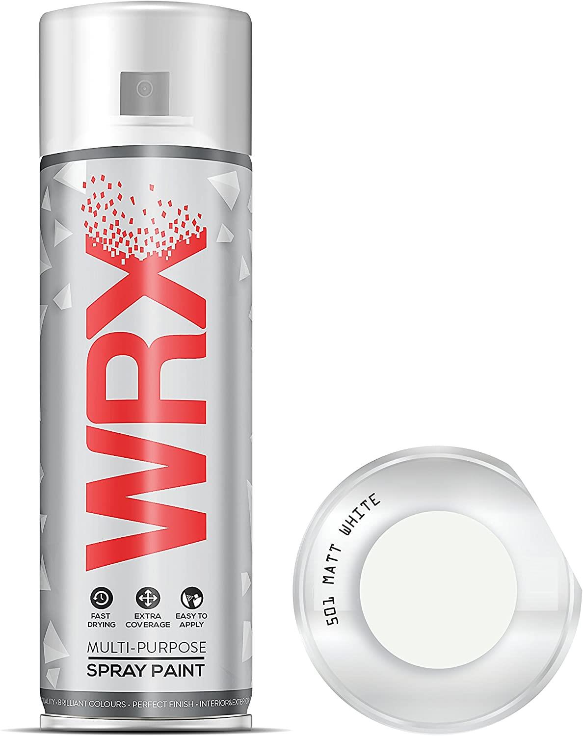 WRX Matt White 501 Spray Paint Acrylic 400ml