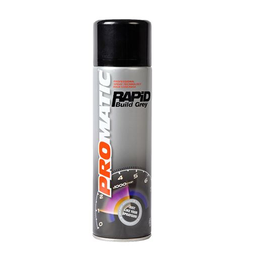 Promatic Rapid Build Grey Primer Aerosol Spray Paint 500ml