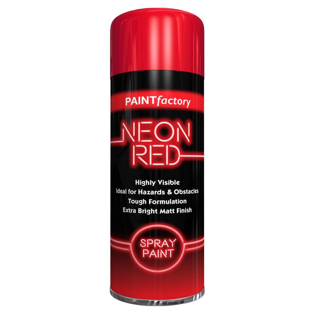 Fluorescent Neon Red Spray Paint 200ml Paint Factory