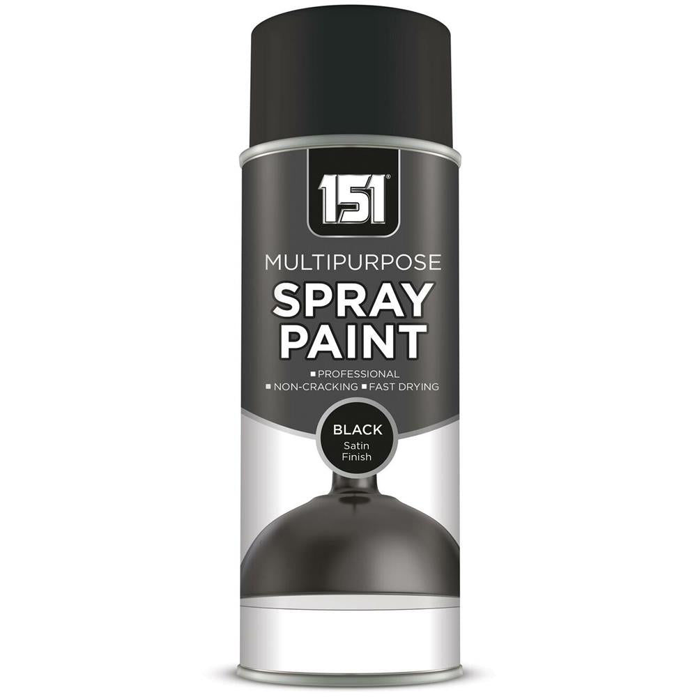 151 Black Satin Spray Paint 400ml