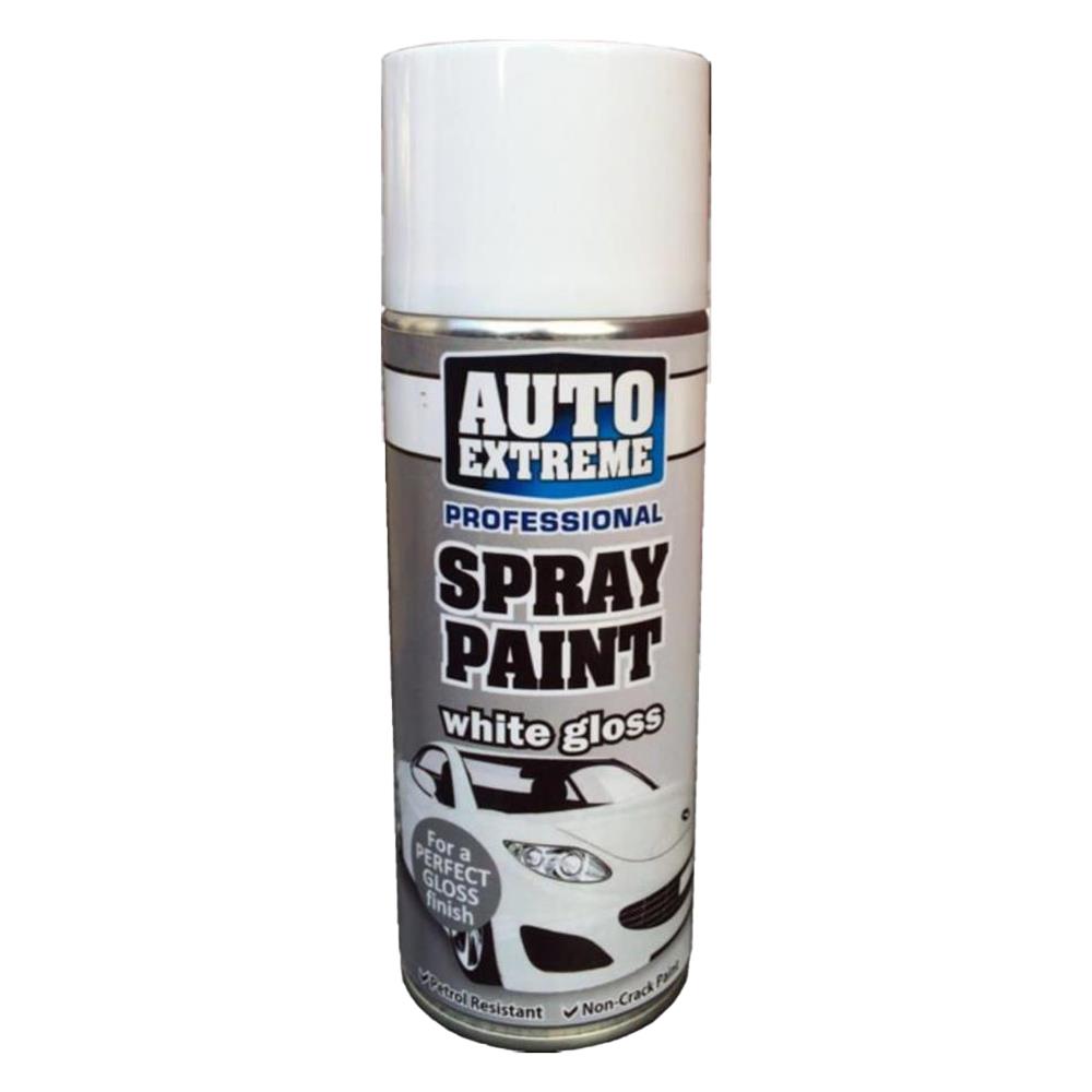 White Gloss Spray Paint 400ml - Auto Extreme