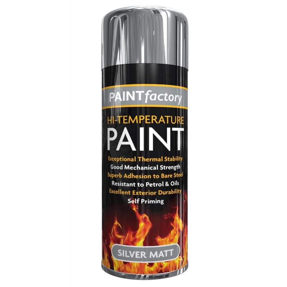 High Temp Silver Spray Paint 300ml - Paint Factory