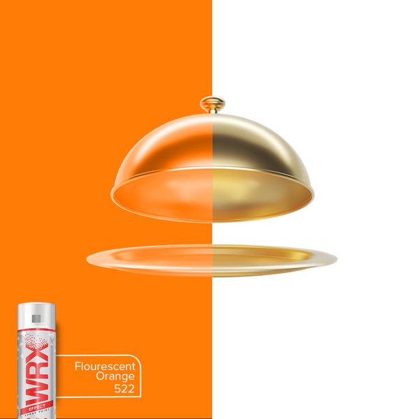 WRX Flat Fluorescent Orange 522 Spray Paint 400ml