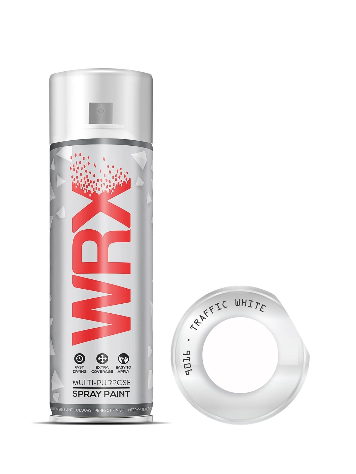 WRX Traffic White Multi Purpose Spray Paints 400ml