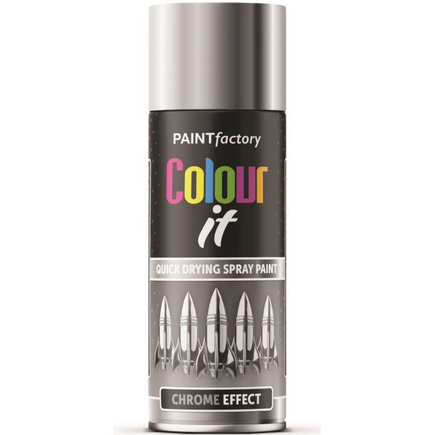 Chrome Effect Gloss Spray Paint 400ml - Paint Factory