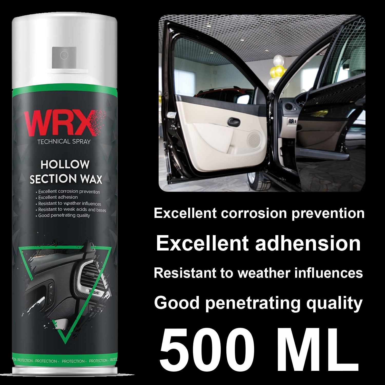 WRX Hollow Section Wax Multi Purpose Spray 500ml