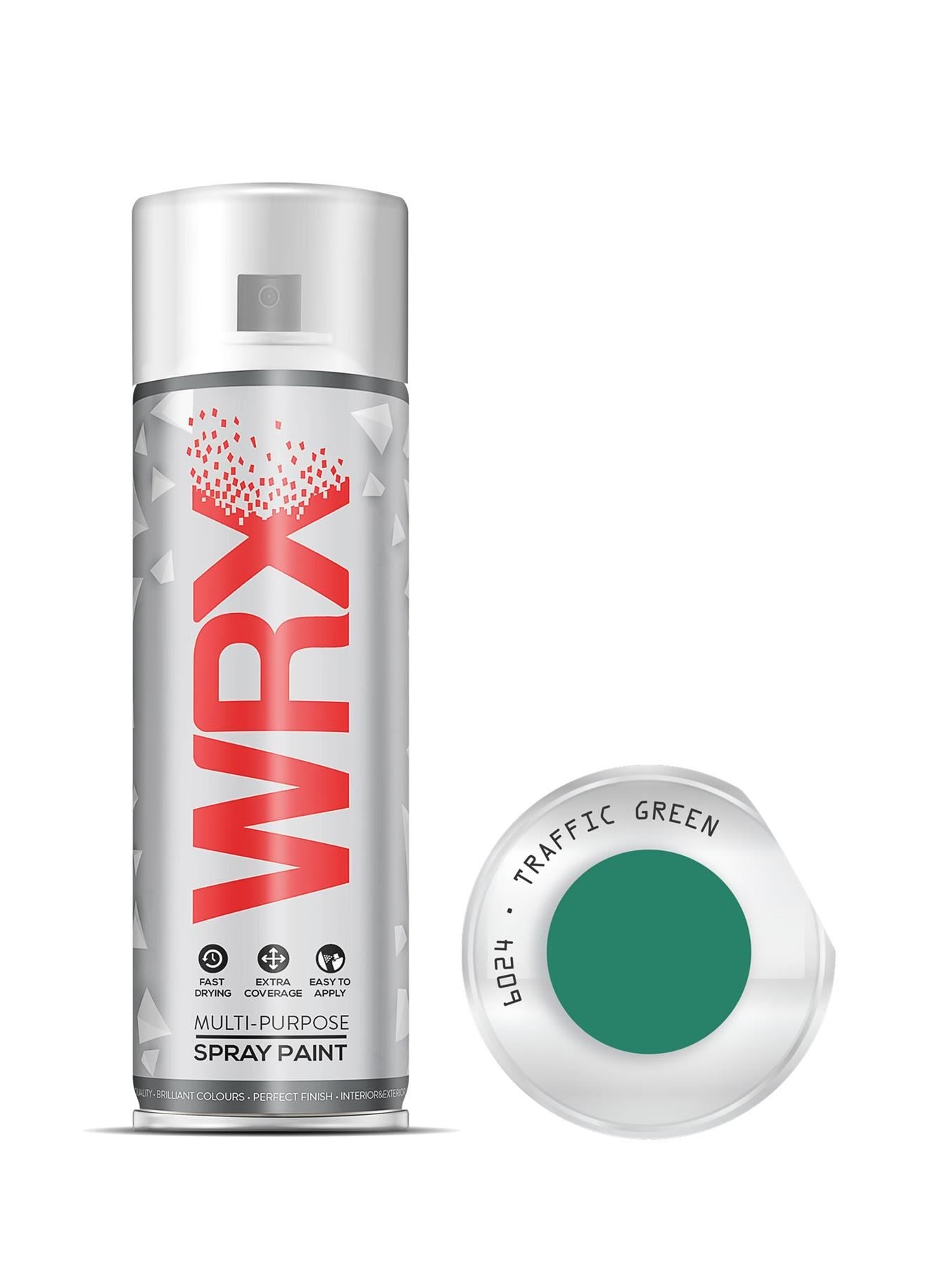 WRX Traffic Green Multi Purpose Spray Paints 400ml