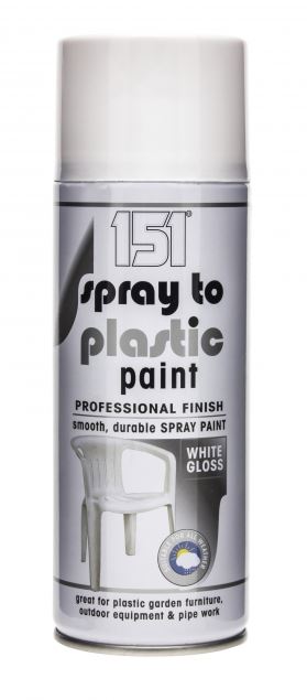 151 Spray To Plastic Spray Paint White Gloss 400ml