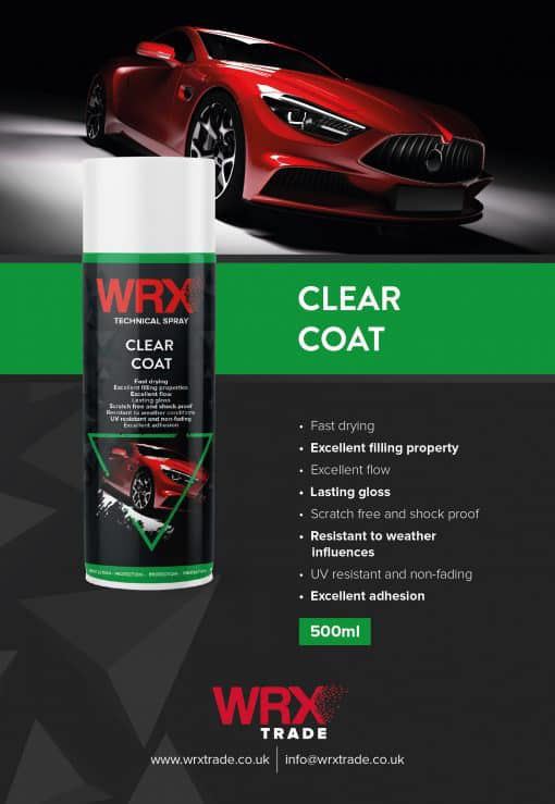 WRX Clear Coat Multi Purpose Protection Spray 500ml