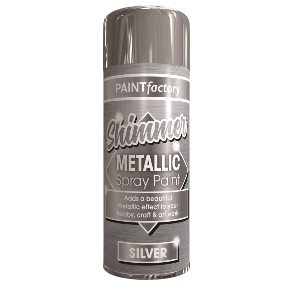 Silver Metallic Spray Paint 200ml - Paint Factory