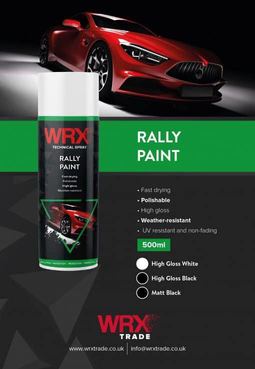 WRX Matt Black Multi Purpose Rally Paint 500ml