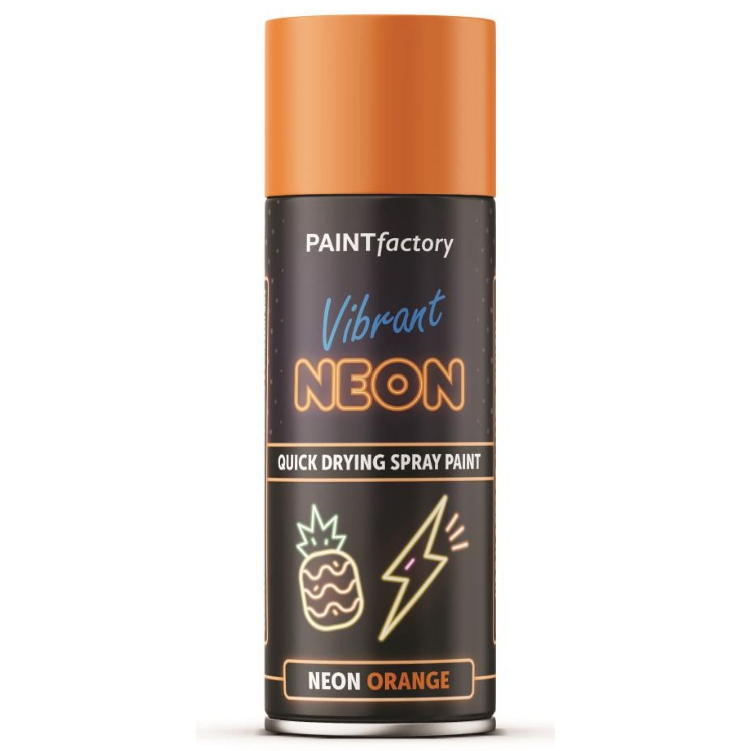All Purpose Neon Orange Spray Paint 400ml - Paint Factory