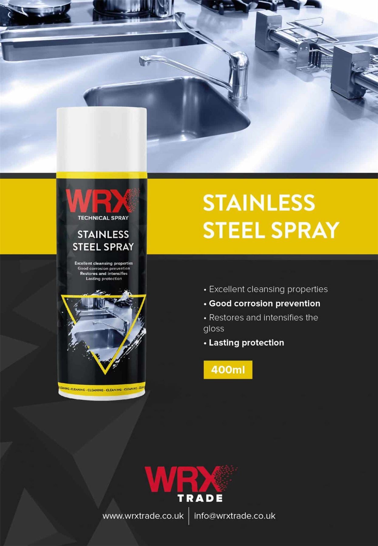 WRX Stainless Steel Multi Purpose Spray Paint 400ml