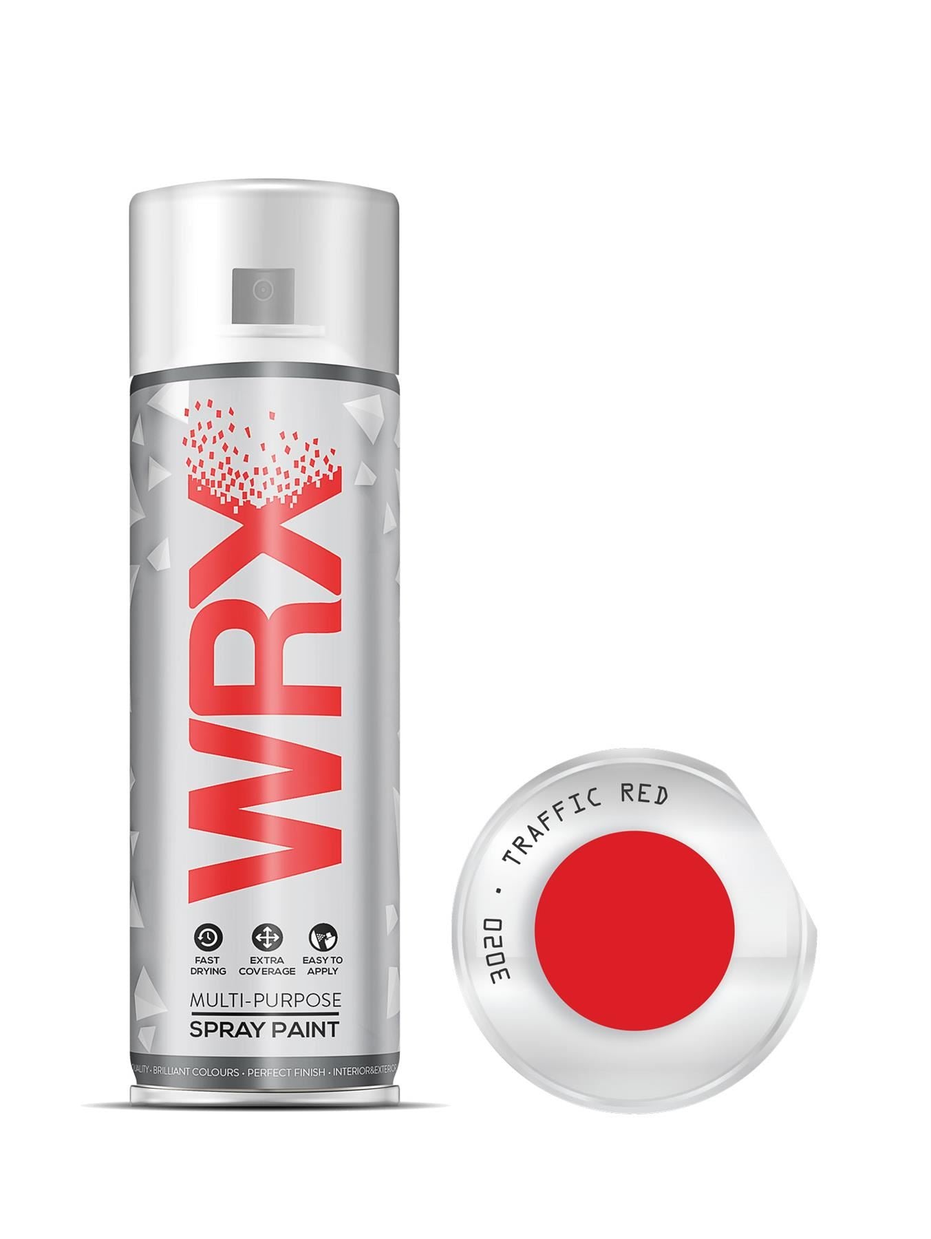 WRX Traffic Red Multi Purpose Spray Paints 400ml