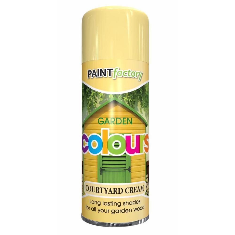 Courtyard Cream Spray Paint 400ml - Paint Factory