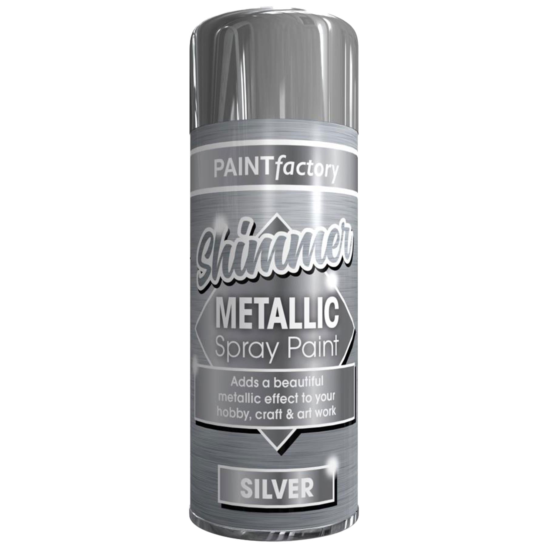 Silver Metallic Spray Paint 200ml - Paint Factory
